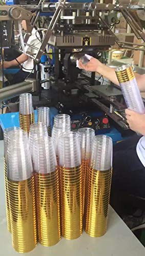 Plastic Gold Rim Disposable Cup