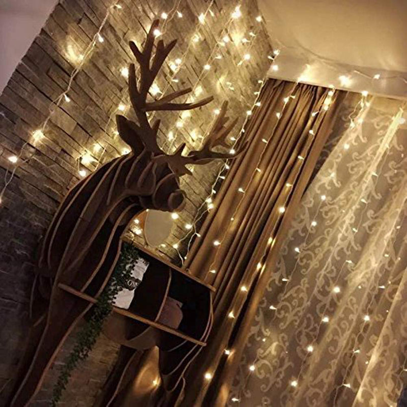 Twinkle Star 300 LED Window Curtain String Light