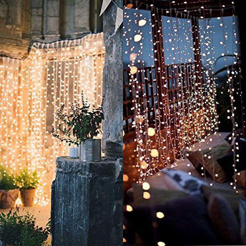 Twinkle Star 300 LED Window Curtain String Light