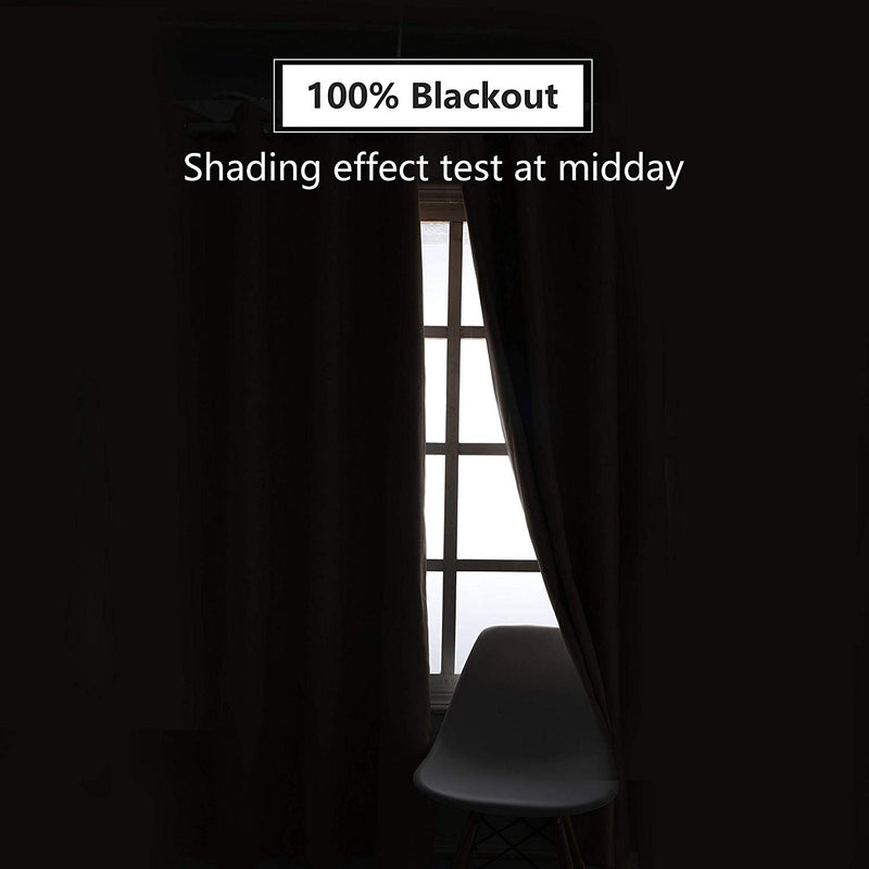 100% Total Blackout Curtains with 3 Pass Coating