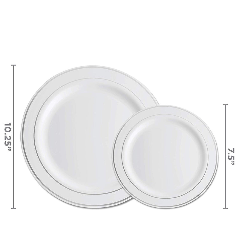 Silver Dinnerware Set