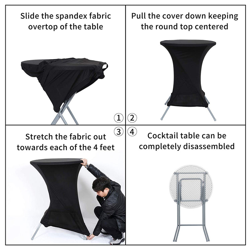 Cocktail Stretch Spandex Table Covers