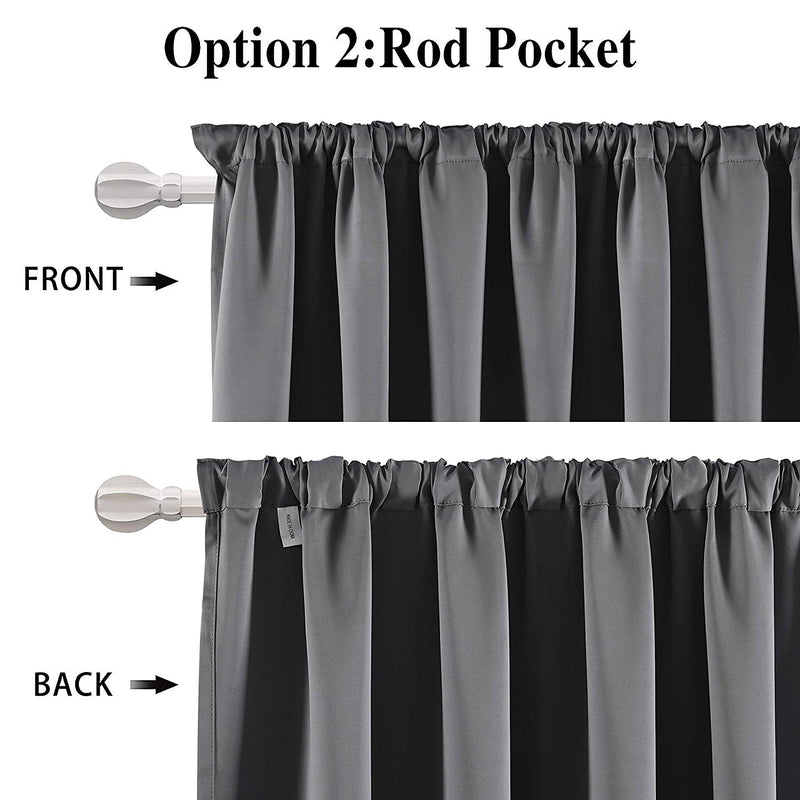 Rod Pocket Insulated Blackout Curtains