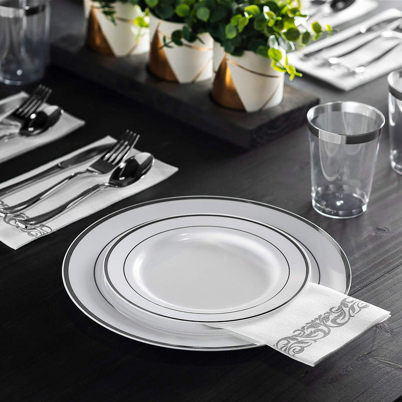 Silver Dinnerware Set