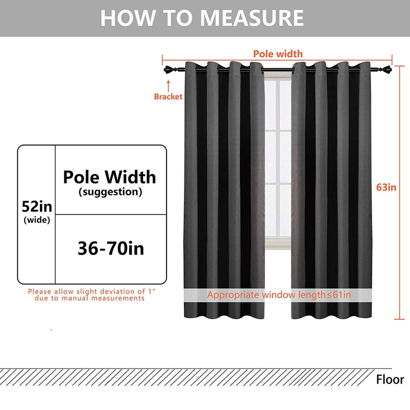 100% Total Blackout Curtains with 3 Pass Coating