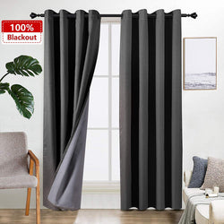 100% Total Blackout Curtains with 3 Pass Coating