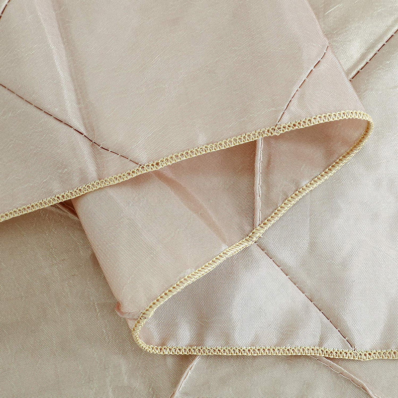 Champagne Square Pintuck Taffeta Tablecloth