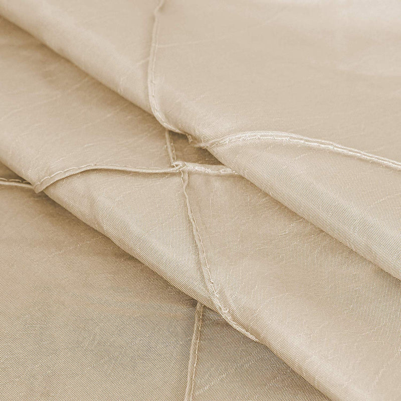 Champagne Square Pintuck Taffeta Tablecloth